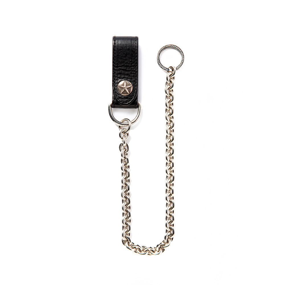 SILVER STAR CONCHO LEATHER WALLET CHAIN – CALEE ONLINE STORE