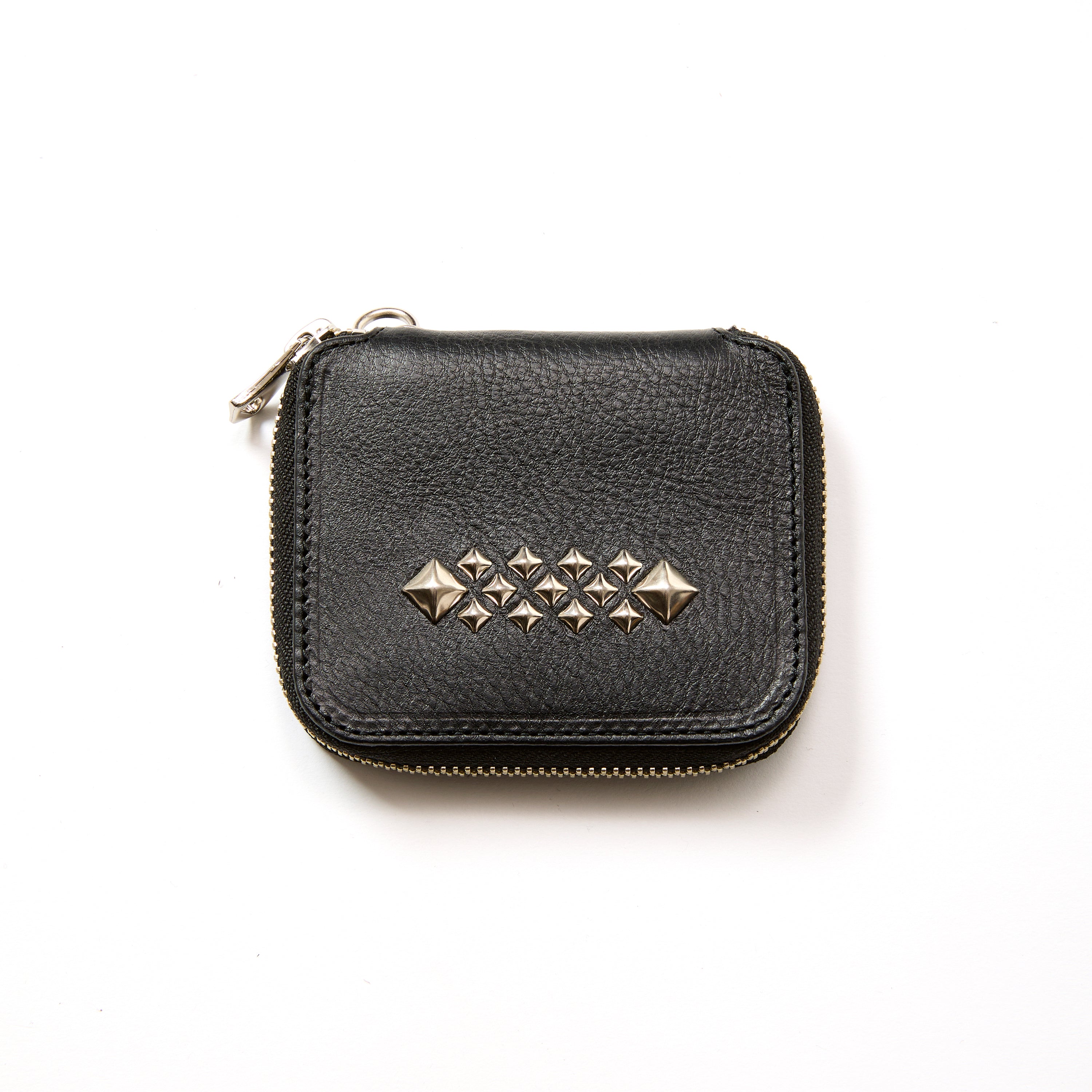 STUDS LEATHER ZIP MULTI WALLET – CALEE ONLINE STORE