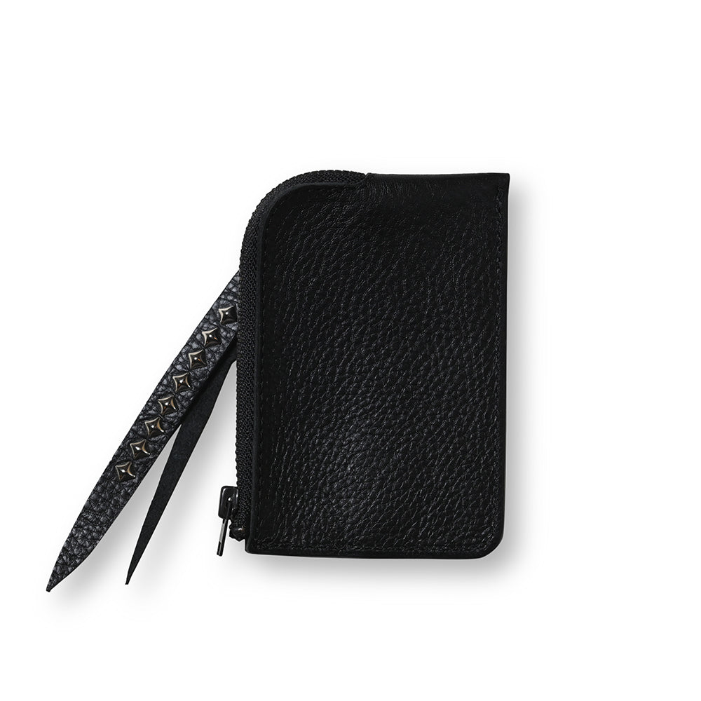 BLACK STUDS LEATHER MULTI WALLET