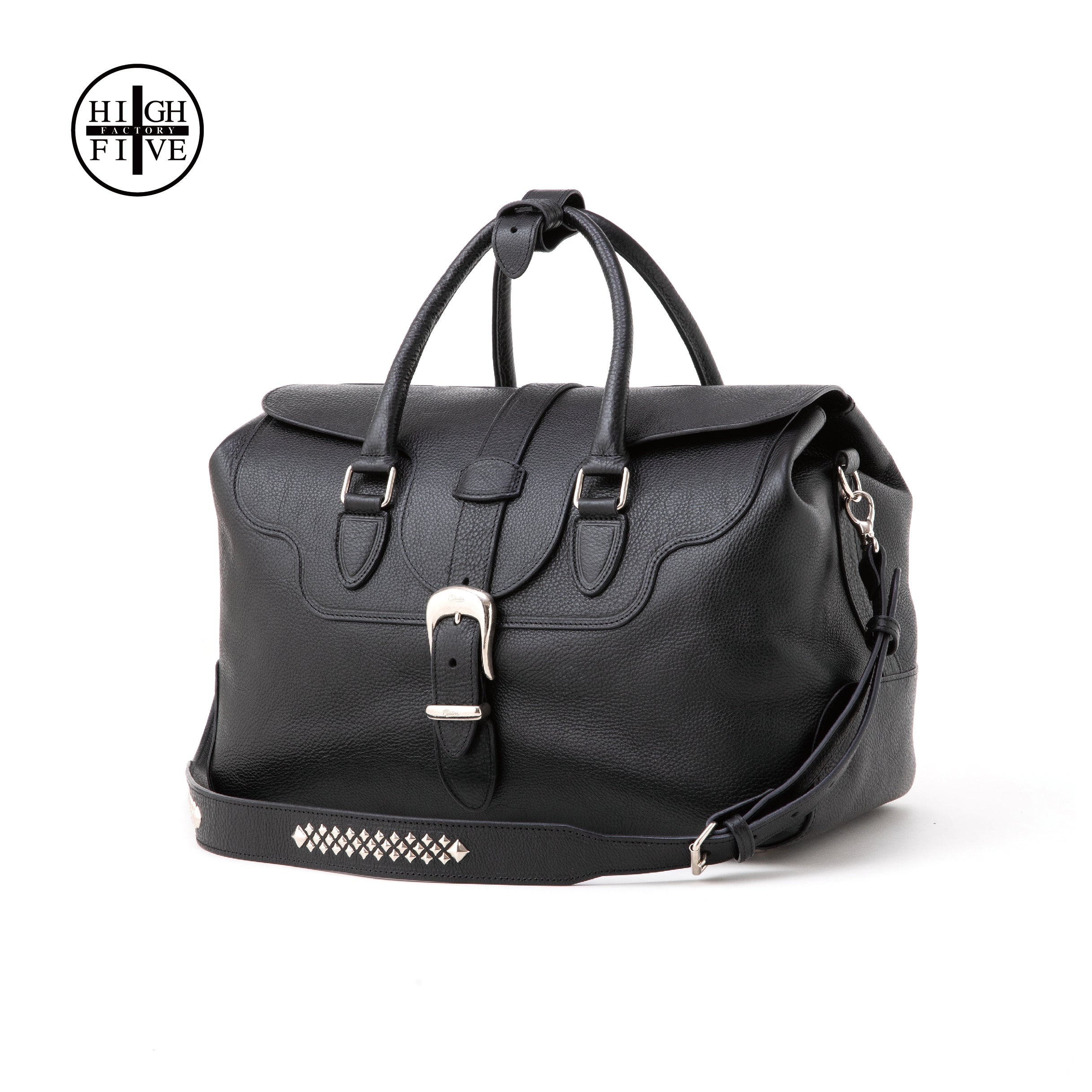 CALEE×HIGH FIVE FACTORY ボストンバッグ　牛革　スタッズ HIGH FIVE FACTORY LEATHER BOSTON BAG – CALEE ONLINE STORE