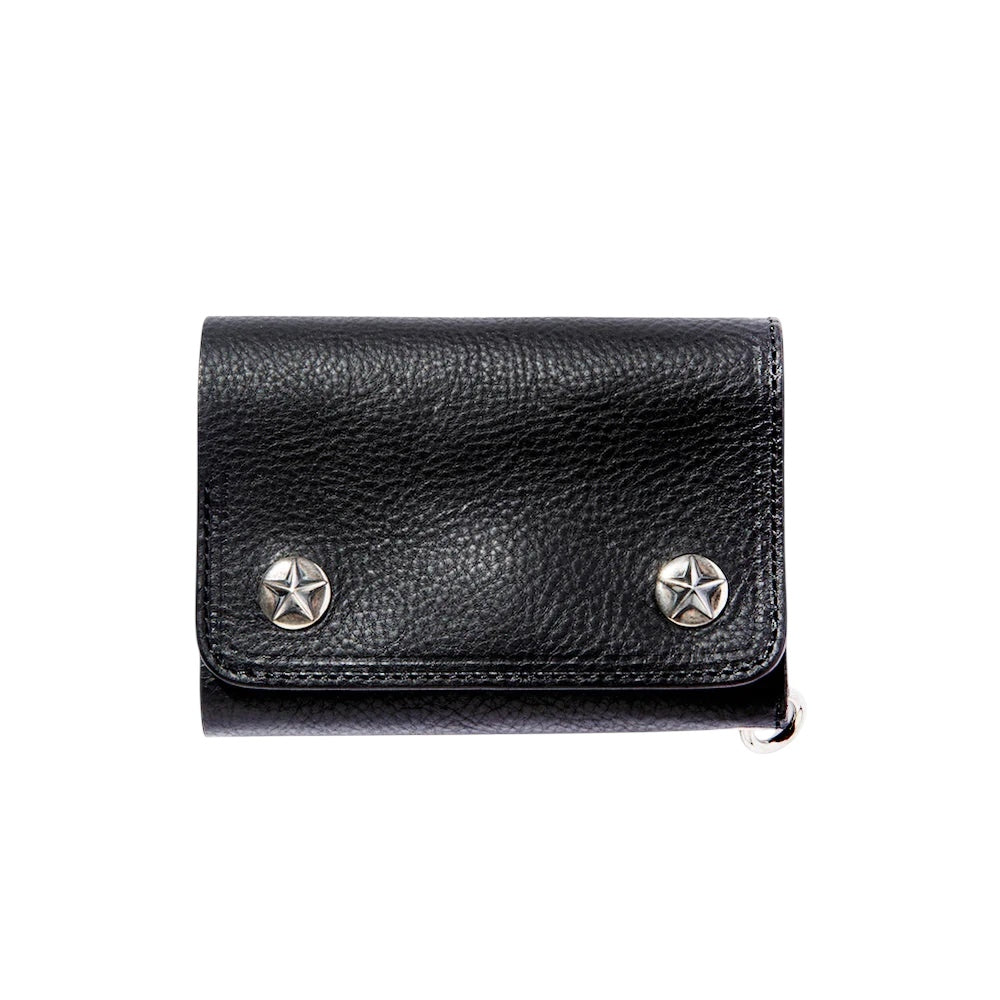 小物 CALEE STUDS LEATHER FLAP HALF WALLET SILVER STAR CONCHO FLAP LEATHER HALF WALLET – CALEE ONLINE STORE