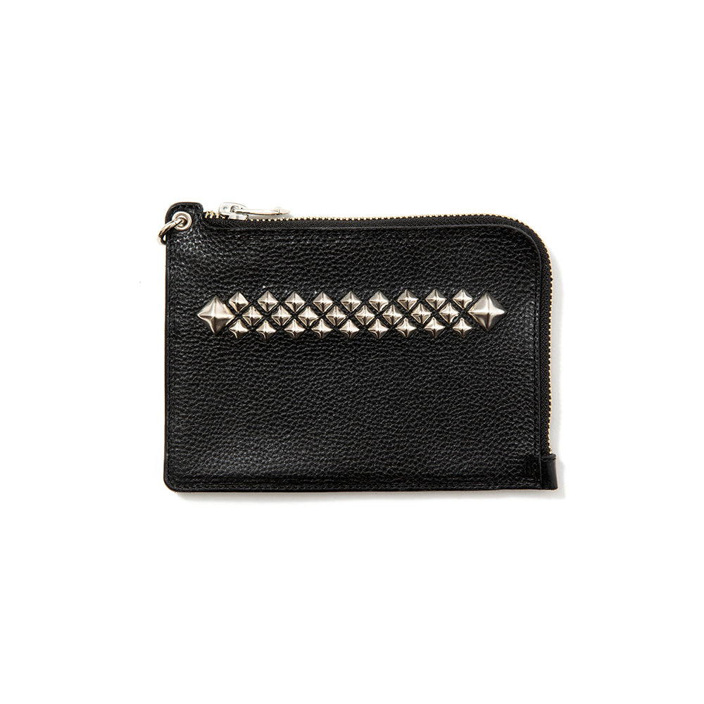 小物 CALEE studs leathers wallet CALEE - STUDS LEATHER MULTI WALLET (BLACK) / スタッズレザー