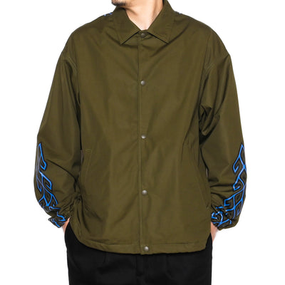 DROP SHOULDER WEATHER CLOTH COACH JACKET