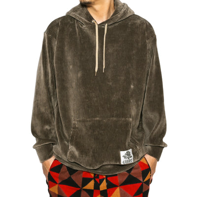 COTTON PILE JERSEY PILLOVER HOODIE