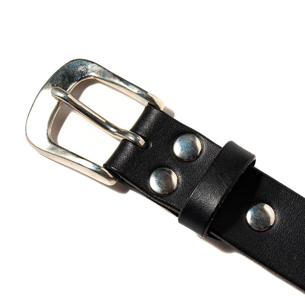 PLANE LEATHER NARROW BELT