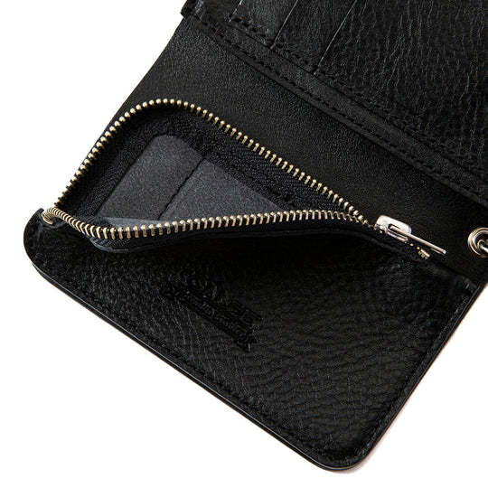 SILVER STAR CONCHO FLAP LEATHER HALF WALLET – CALEE ONLINE STORE