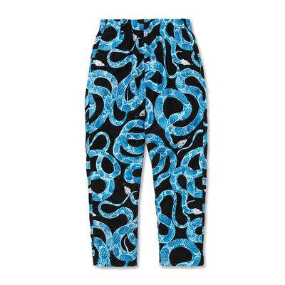 ALLOVER SNAKE PATTERN FLANNEL EASY TROUSERS -LIMITED-