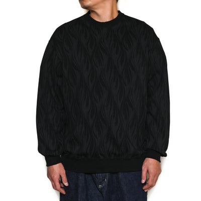FEATER PATTERN CREW NECK SW