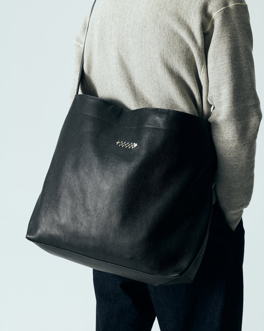 STUDS LEATHER TOTE BAG – CALEE ONLINE STORE
