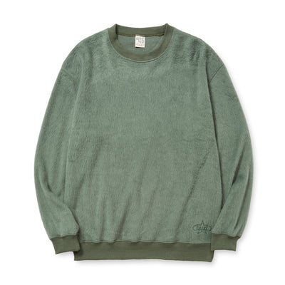 SHAGGY FABRIC CREW NECK SW