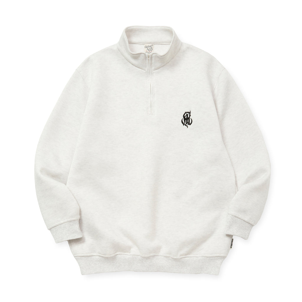 CALEE ニット CALEE - 【残り一点】High Gauge Double Knit Half Zip SW