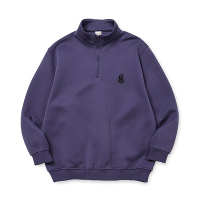 HIGH GAUGE DOUBLE KNIT HALF ZIP SW