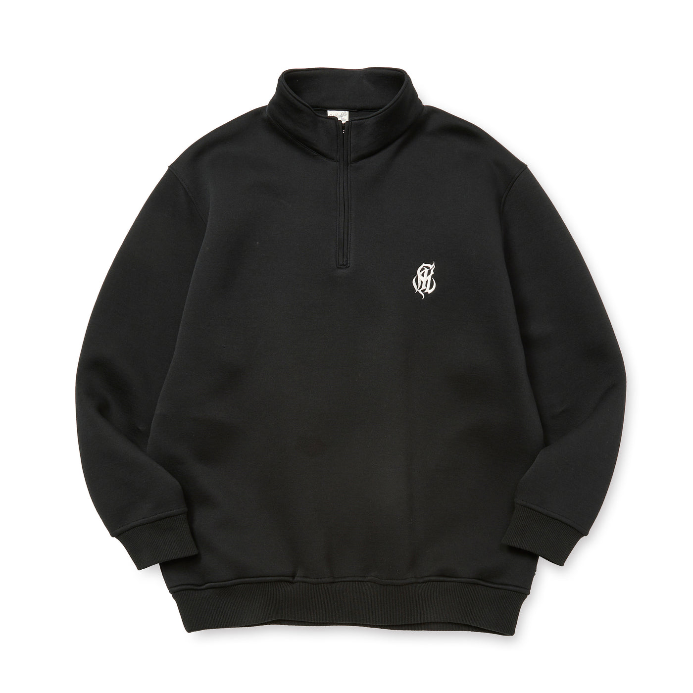 HIGH GAUGE DOUBLE KNIT HALF ZIP SW