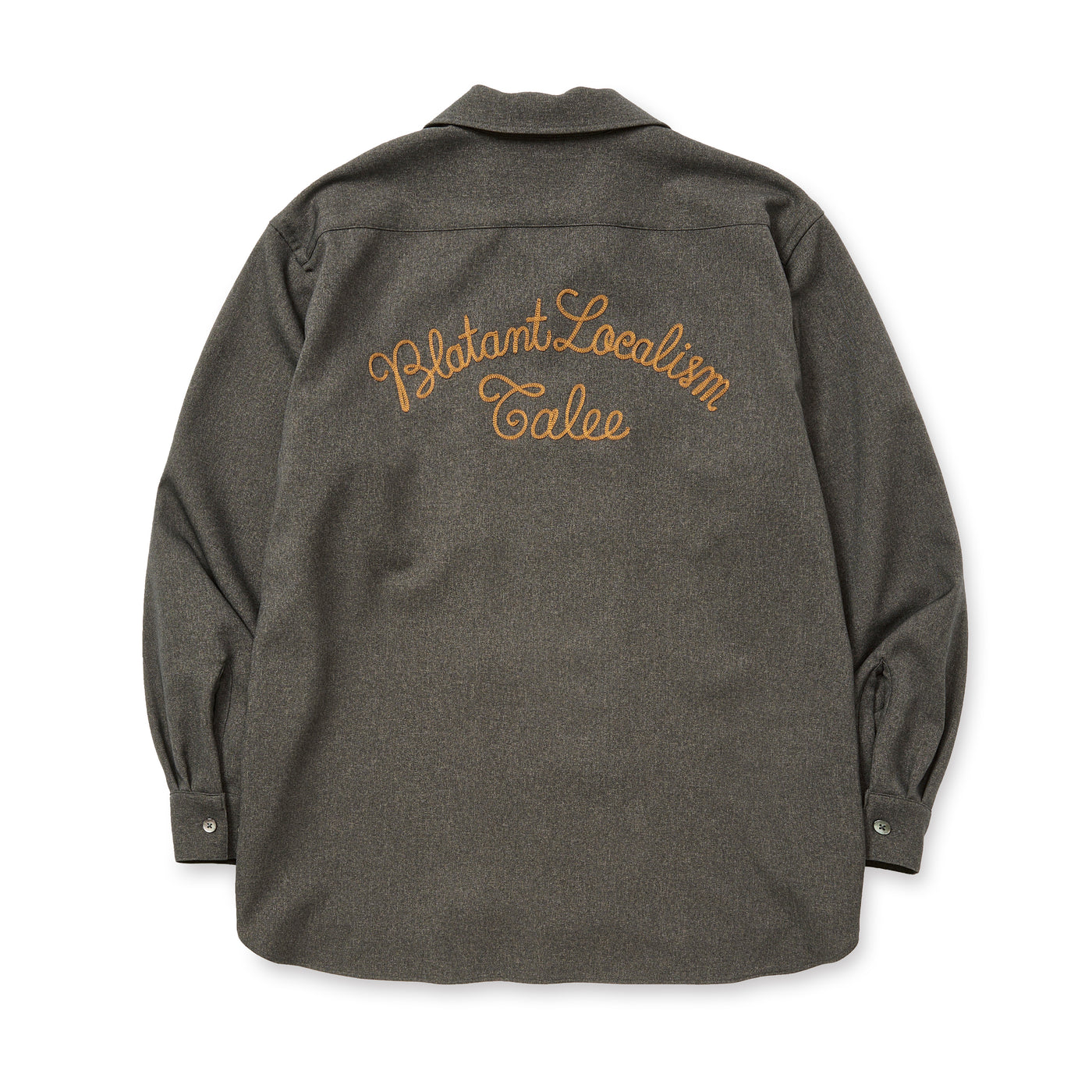 "BLATANT LOCALISM" OPEN COLLAR ROUND L/S SH