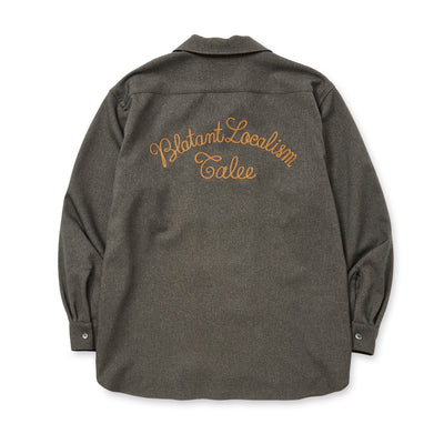 "BLATANT LOCALISM" OPEN COLLAR ROUND L/S SH