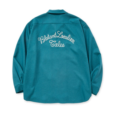 "BLATANT LOCALISM" OPEN COLLAR ROUND L/S SH