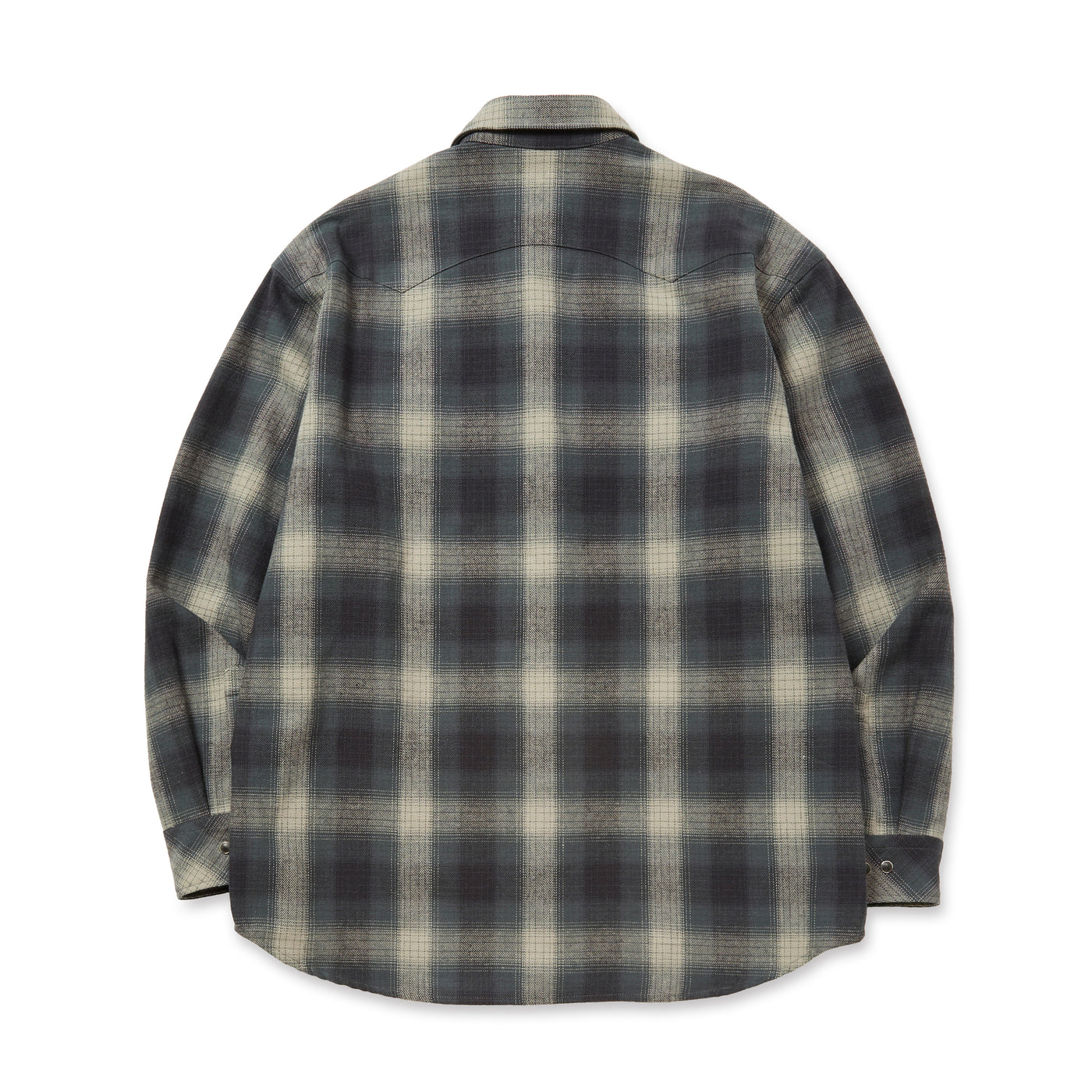 OMBRE CHECK WESTERN L/S SH