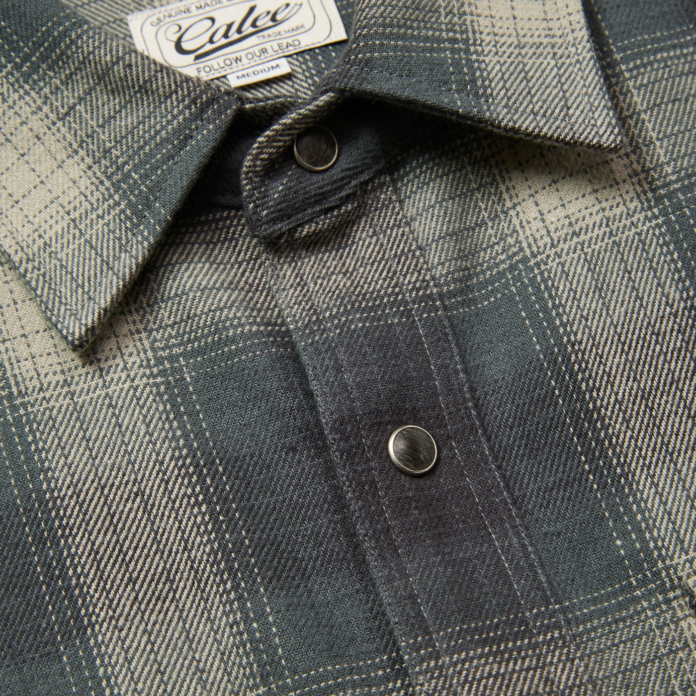 OMBRE CHECK WESTERN L/S SH