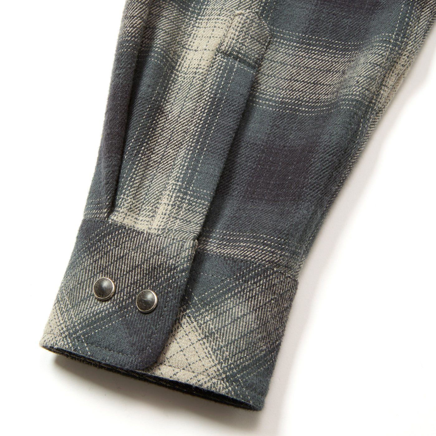 OMBRE CHECK WESTERN L/S SH