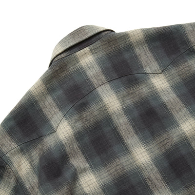 OMBRE CHECK WESTERN L/S SH