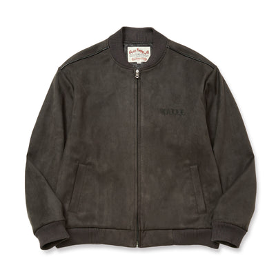 FAUX SUEDE RIB JACKET