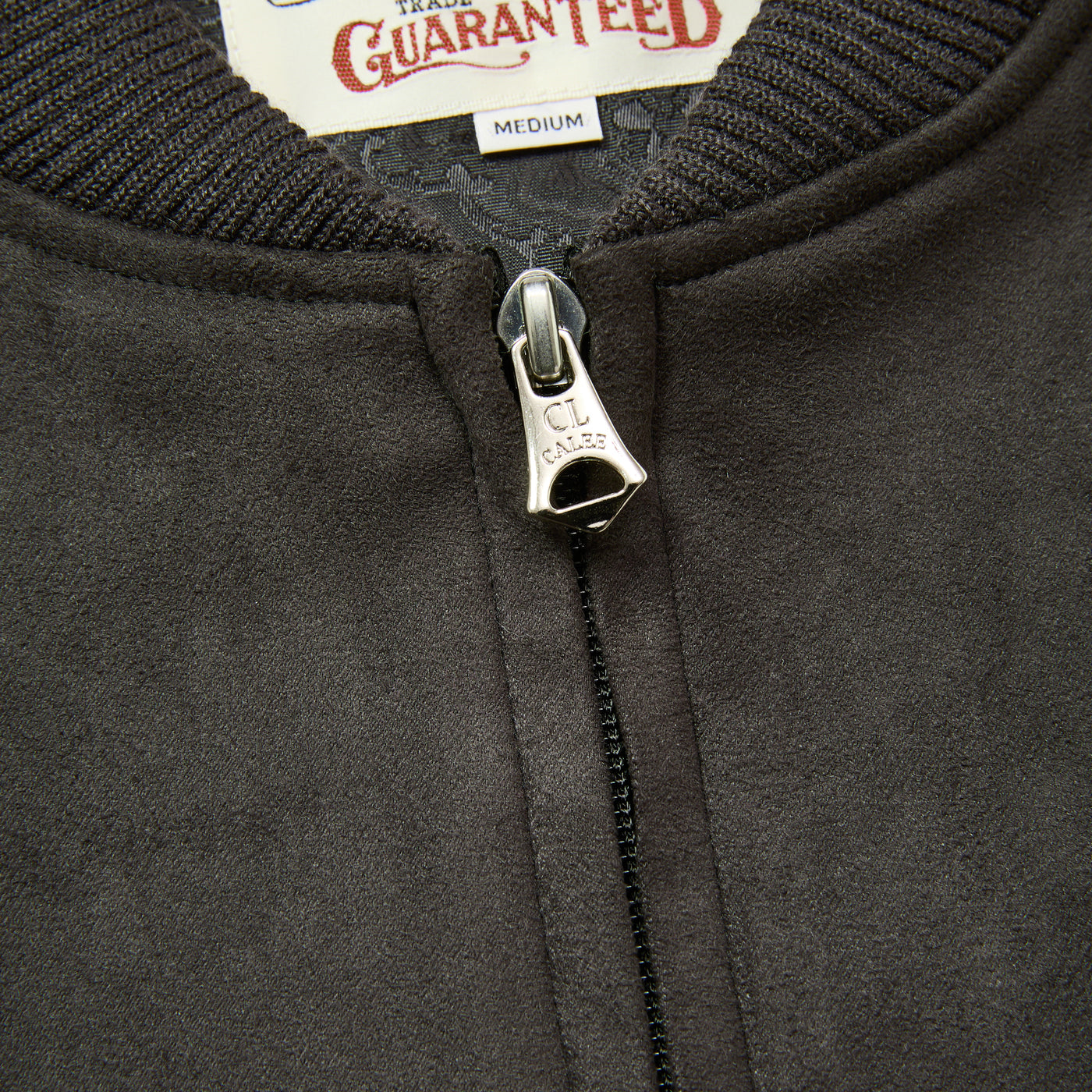 FAUX SUEDE RIB JACKET