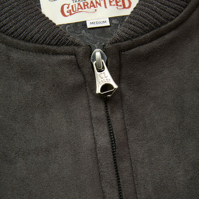 FAUX SUEDE RIB JACKET