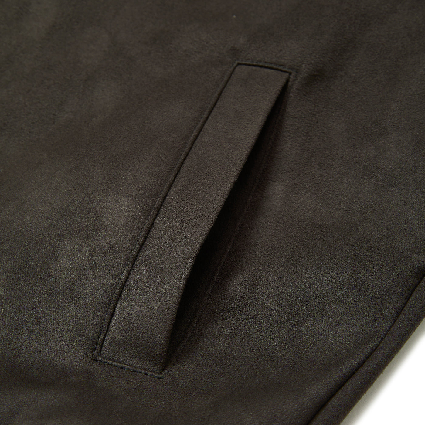 FAUX SUEDE RIB JACKET