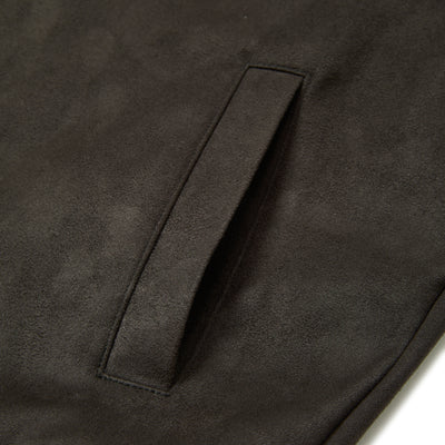 FAUX SUEDE RIB JACKET