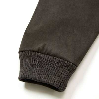 FAUX SUEDE RIB JACKET
