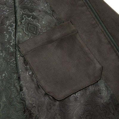 FAUX SUEDE RIB JACKET