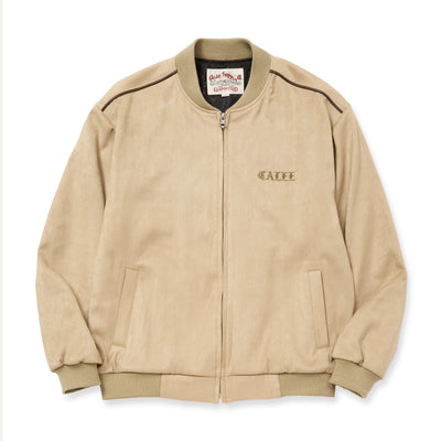 FAUX SUEDE RIB JACKET