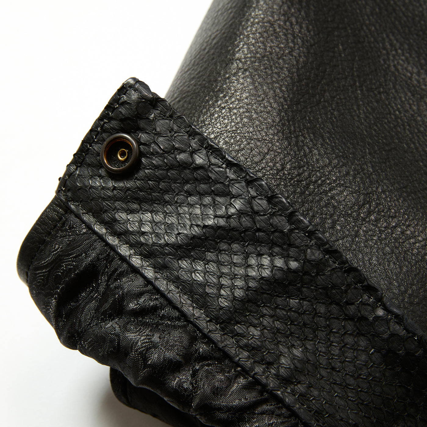 LEATHER SWINGTOP ＜WITH PYTHON LEATHER＞