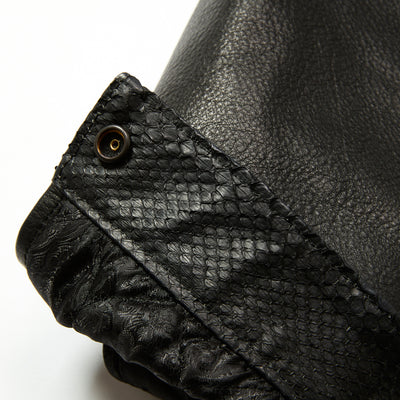 LEATHER SWINGTOP ＜WITH PYTHON LEATHER＞
