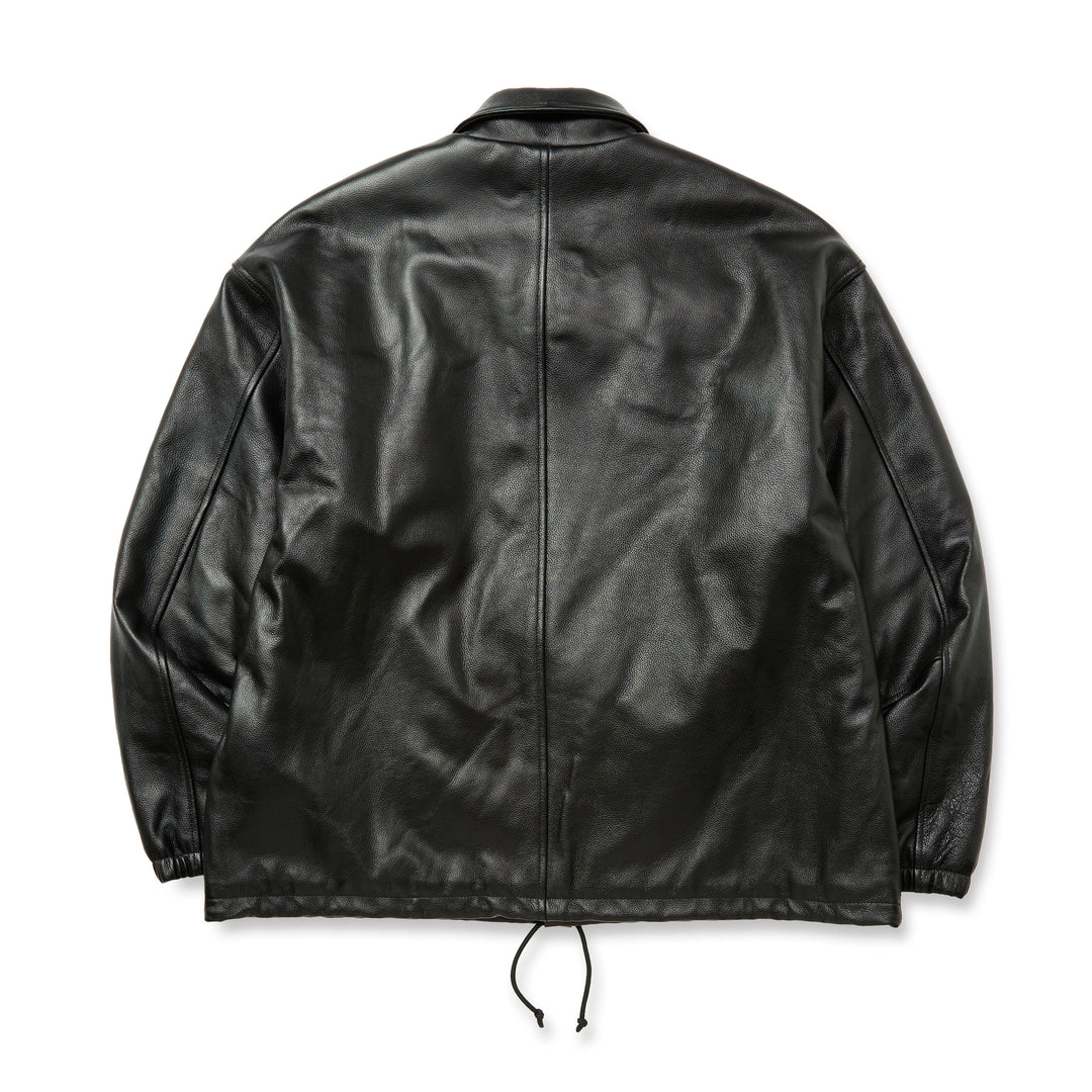 試着一回！CALEE レザーコーチジャケット XL ブラック LEATHER COACH JACKET ＜EXCLUSIVE＞ – CALEE ONLINE STORE