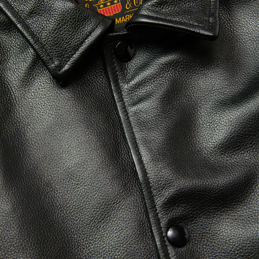 LEATHER COACH JACKET ＜EXCLUSIVE＞ – CALEE ONLINE STORE