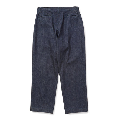VINTAGE REPRODUCT DENIM TUCK TROUSERS ＜INDIGO＞