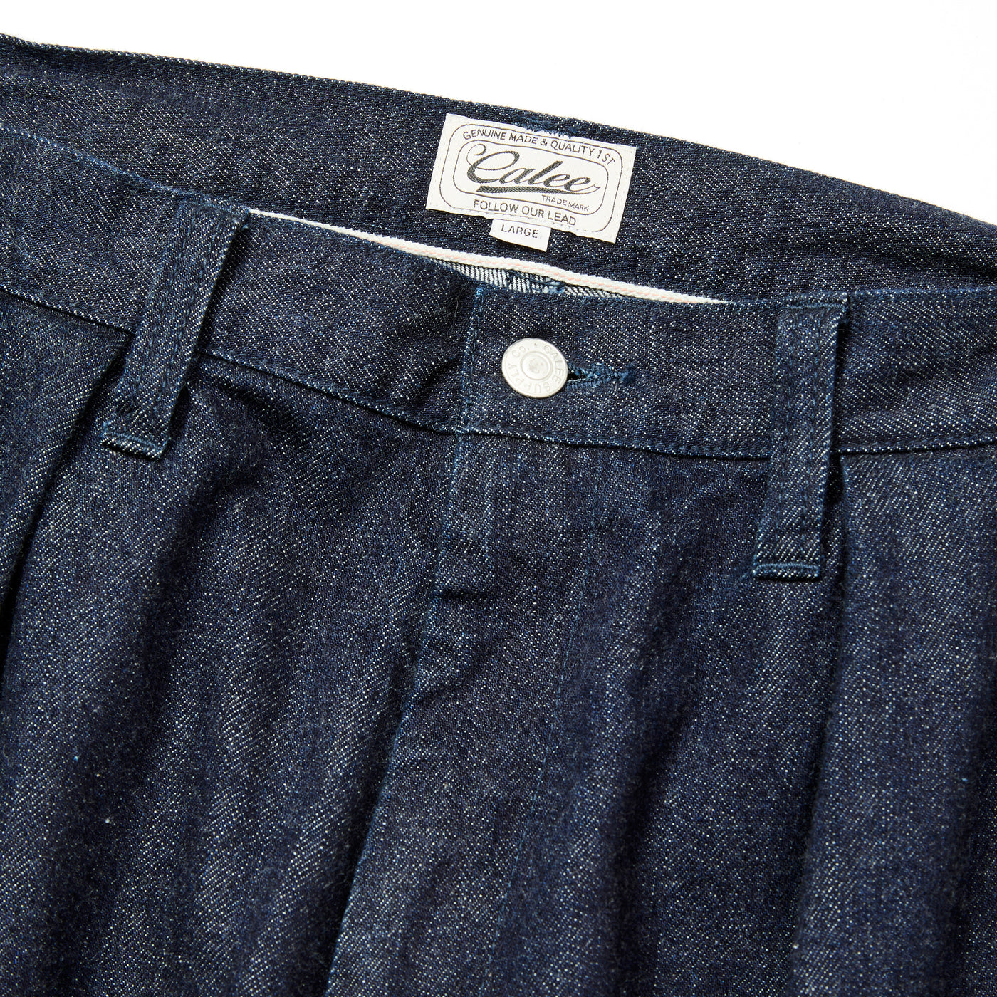 VINTAGE REPRODUCT DENIM TUCK TROUSERS ＜INDIGO＞