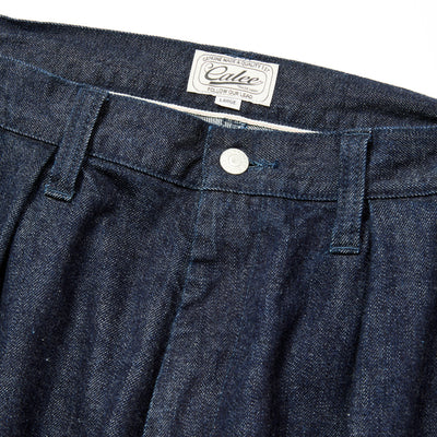 VINTAGE REPRODUCT DENIM TUCK TROUSERS ＜INDIGO＞