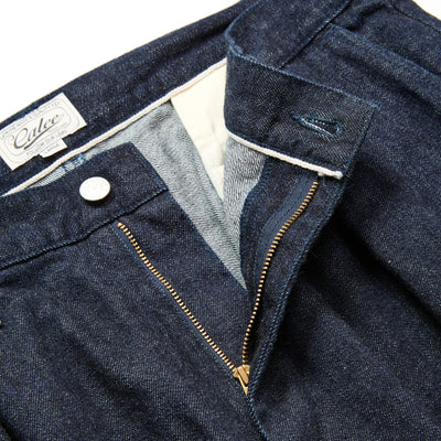 VINTAGE REPRODUCT DENIM TUCK TROUSERS ＜INDIGO＞