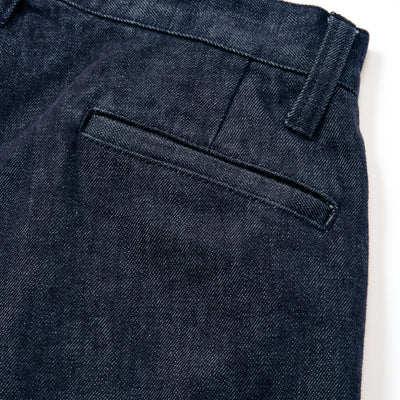 VINTAGE REPRODUCT DENIM TUCK TROUSERS ＜INDIGO＞