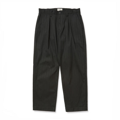 PINSTRIPE TUCK WIDE SLACKS