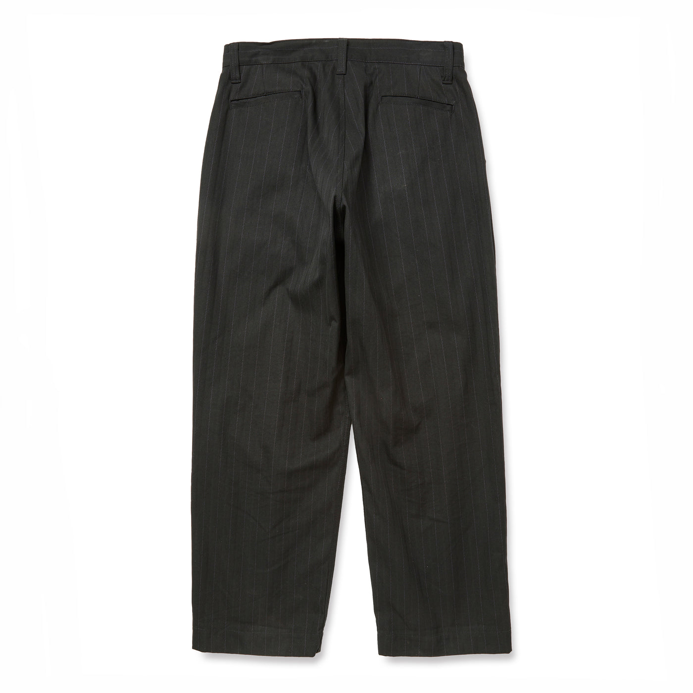 PINSTRIPE TUCK WIDE SLACKS
