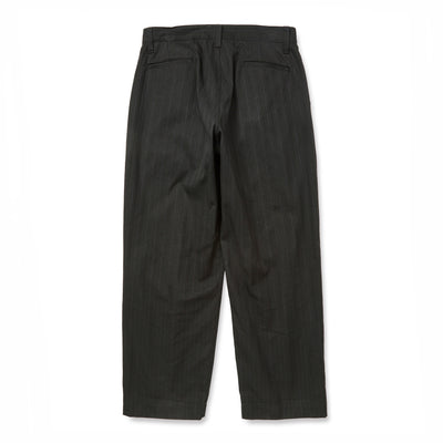 PINSTRIPE TUCK WIDE SLACKS