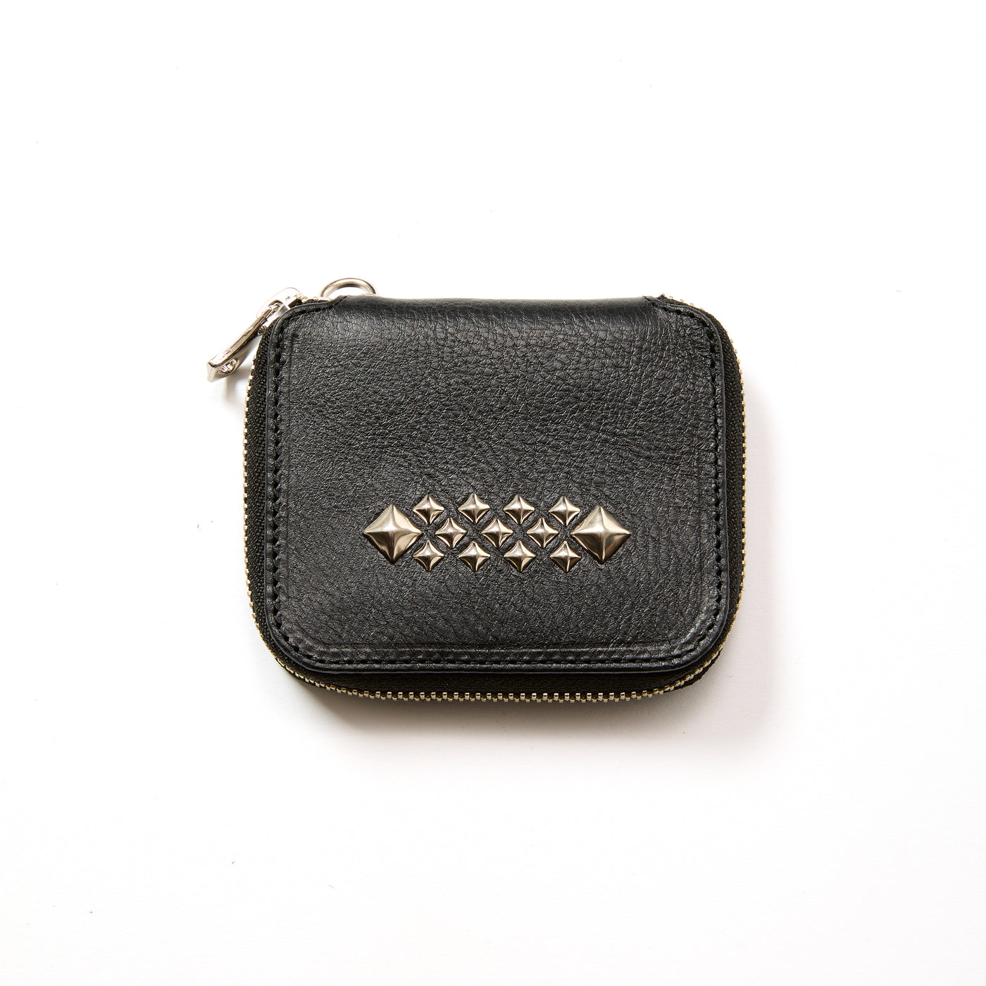 STUDS LEATHER ZIP MULTI WALLET