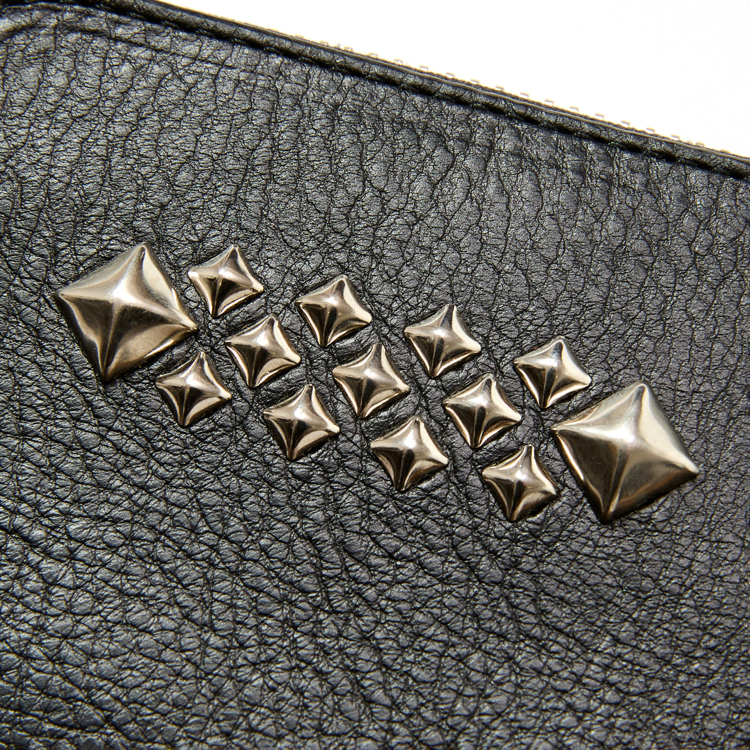 STUDS LEATHER ZIP MULTI WALLET – CALEE ONLINE STORE