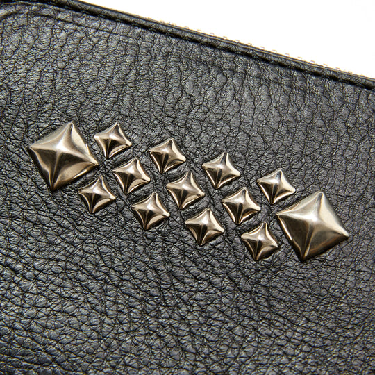 STUDS LEATHER ZIP MULTI WALLET – CALEE ONLINE STORE