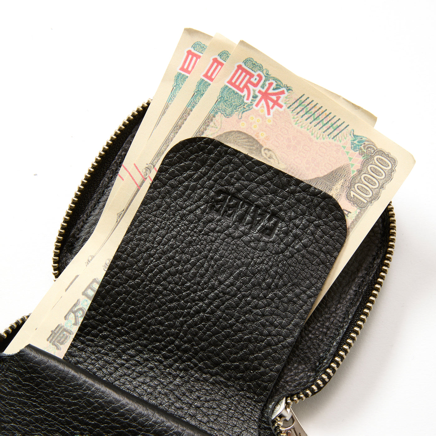 STUDS LEATHER ZIP MULTI WALLET
