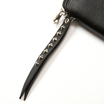 PLANE LEATHER ZIP MULTI WALLET ＜STUDS CHARM＞