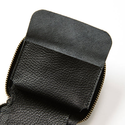 PLANE LEATHER ZIP MULTI WALLET ＜STUDS CHARM＞